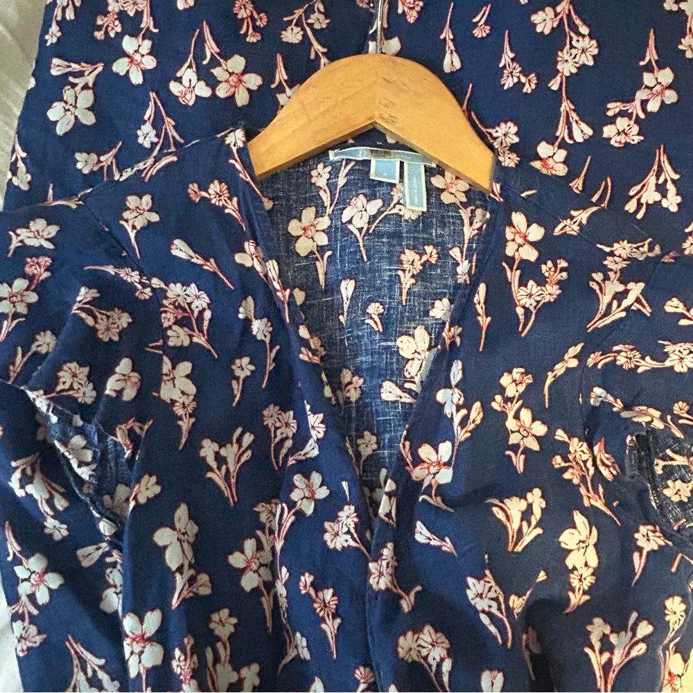 Draper James wrap dress in blue
